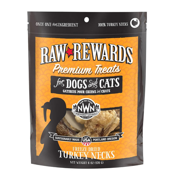 Northwest Naturals Freeze-Dried Turkey Necks Treats for Dogs & Cats (6 oz) - Dog & Cat Treats 1