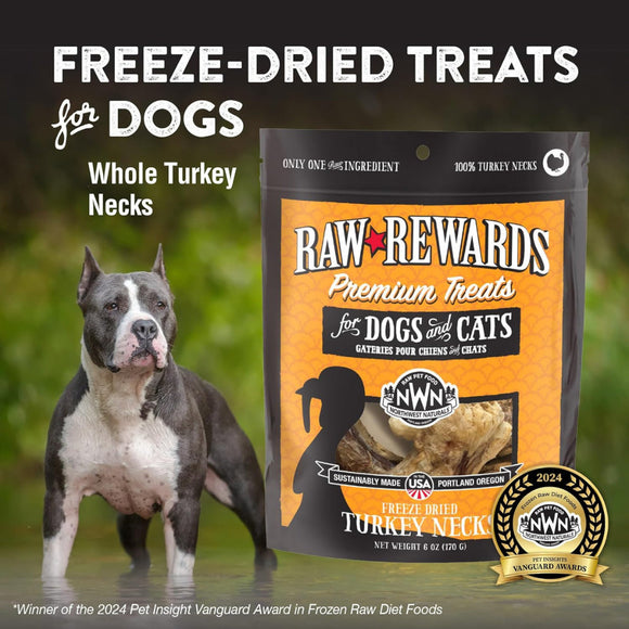 Northwest Naturals Freeze-Dried Turkey Necks Treats for Dogs & Cats (6 oz) - Dog & Cat Treats 2