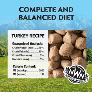 Northwest Naturals Freeze-Dried Turkey Recipe Raw Diets for Cats (11 oz) - Cat Food 2