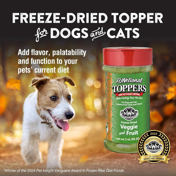 Northwest Naturals Freeze-Dried Veggie & Fruit Functional Topper for Dogs & Cats (3 oz) - Food Topper 7