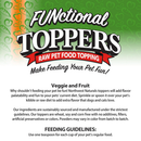 Northwest Naturals Freeze-Dried Veggie & Fruit Functional Topper for Dogs & Cats (3 oz) - Food Topper 3