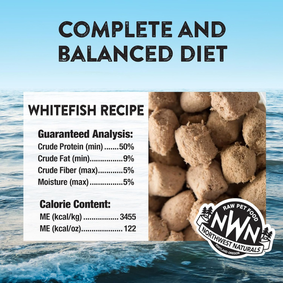 Northwest Naturals Freeze-Dried Whitefish Recipe Raw Diets for Cats (11 oz) - Cat Food 3