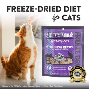 Northwest Naturals Freeze-Dried Whitefish Recipe Raw Diets for Cats (11 oz) - Cat Food 2