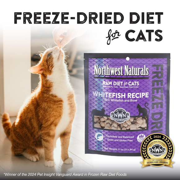 Northwest Naturals Freeze-Dried Whitefish Recipe Raw Diets for Cats (11 oz) - Cat Food 2