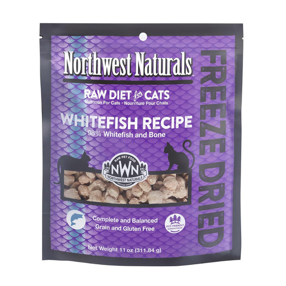 Northwest Naturals Freeze-Dried Whitefish Recipe Raw Diets for Cats (11 oz) - Cat Food 1