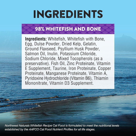 Northwest Naturals Freeze-Dried Whitefish Recipe Raw Diets for Cats (11 oz) - Cat Food 4