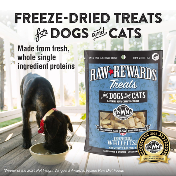 Northwest Naturals Freeze-Dried Whitefish Treats for Dogs & Cats (2.5 oz) - dog treat 2