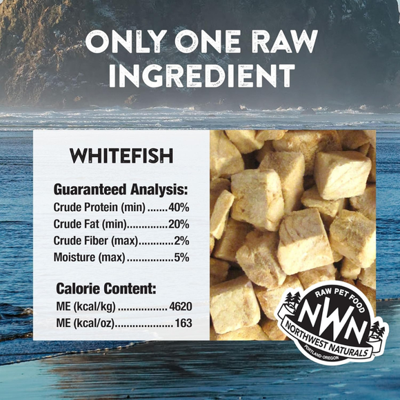 Northwest Naturals Freeze-Dried Whitefish Treats for Dogs & Cats (2.5 oz) - dog treat 3