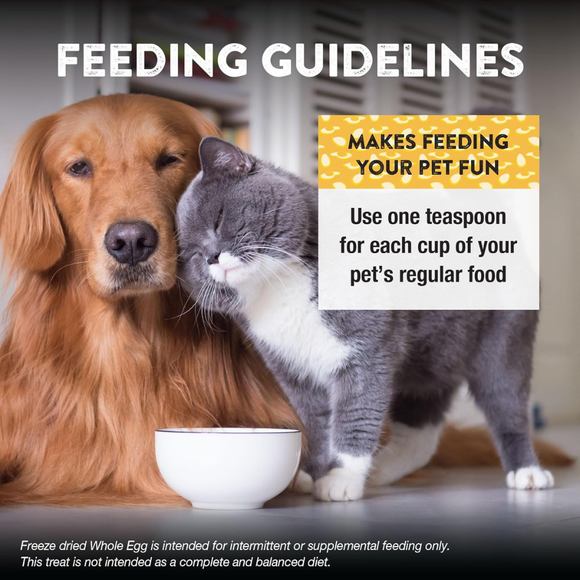 Northwest Naturals Freeze-Dried Whole Egg Functional Topper for Dogs & Cats (4 oz) - Food Topper 3