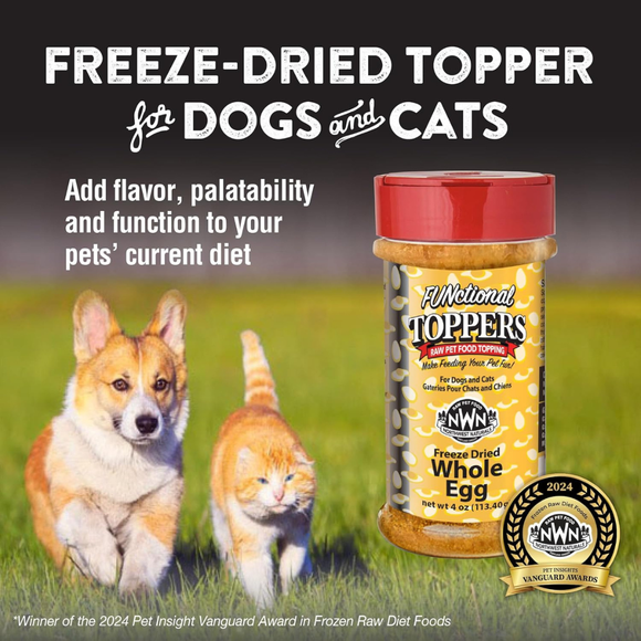 Northwest Naturals Freeze-Dried Whole Egg Functional Topper for Dogs & Cats (4 oz) - Food Topper 5