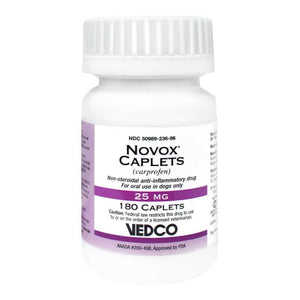 Novox (Carprofen) Caplets, 25 mg