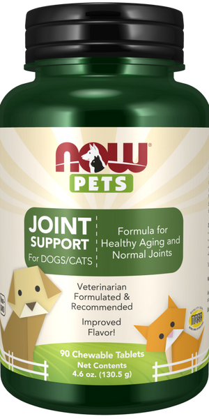 NOW Pets Joint Support Dog & Cat Supplement 90 count - Dog & Cat Supplements & Vitamins 1