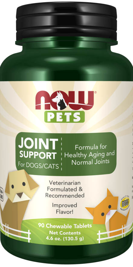 NOW Pets Joint Support Dog & Cat Supplement 90 count - Dog & Cat Supplements & Vitamins 1
