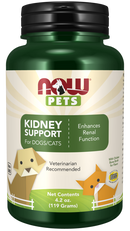 NOW Pets Kidney Support Dog & Cat Supplement 4.2-oz - Dog Kidney & Bladder Supplements 1