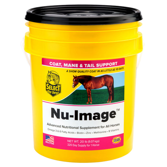Nu-Image Coat Mane & Tail Support for Horses - 20-lb (320 day supply) - Horse Vitamins & Supplements 5