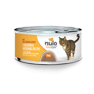 Nulo Freestyle Cat Pate Grain Free Chicken & Herring - 5.5-oz, case of 24 - Cat Food 1