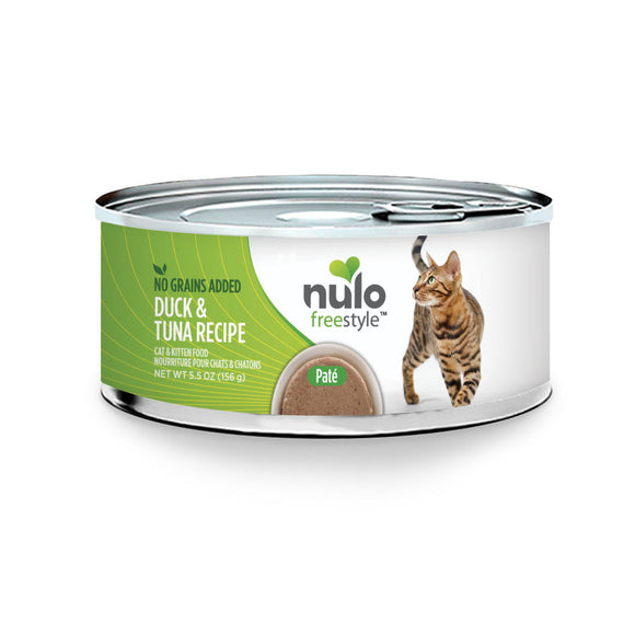 Nulo Freestyle Cat Pate Grain Free Duck & Tuna - 5.5-oz, case of 24 - Cat Food 1