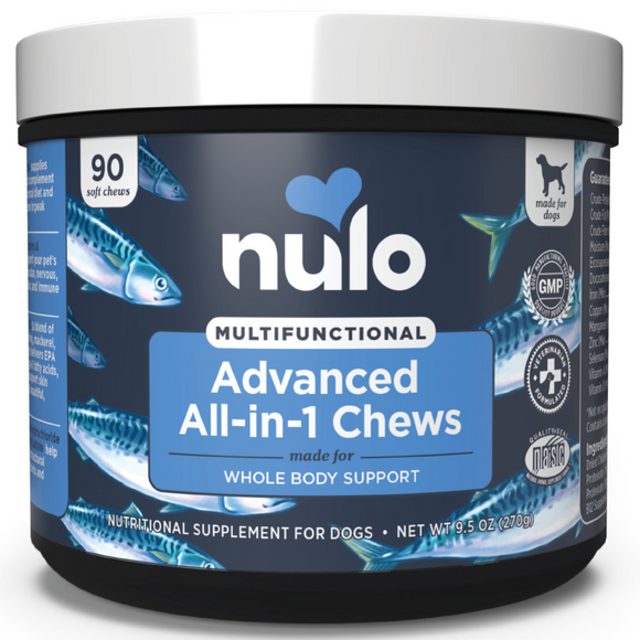 Nulo Multifunctional Advanced All-in-1 Supplement for Dogs (90 soft chews) - Dog Vitamins & Supplements 1