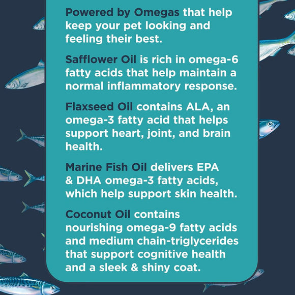 Nulo Omega 3-6-9 Fish Oil Blend Supplement For Dogs & Puppies (16 oz)