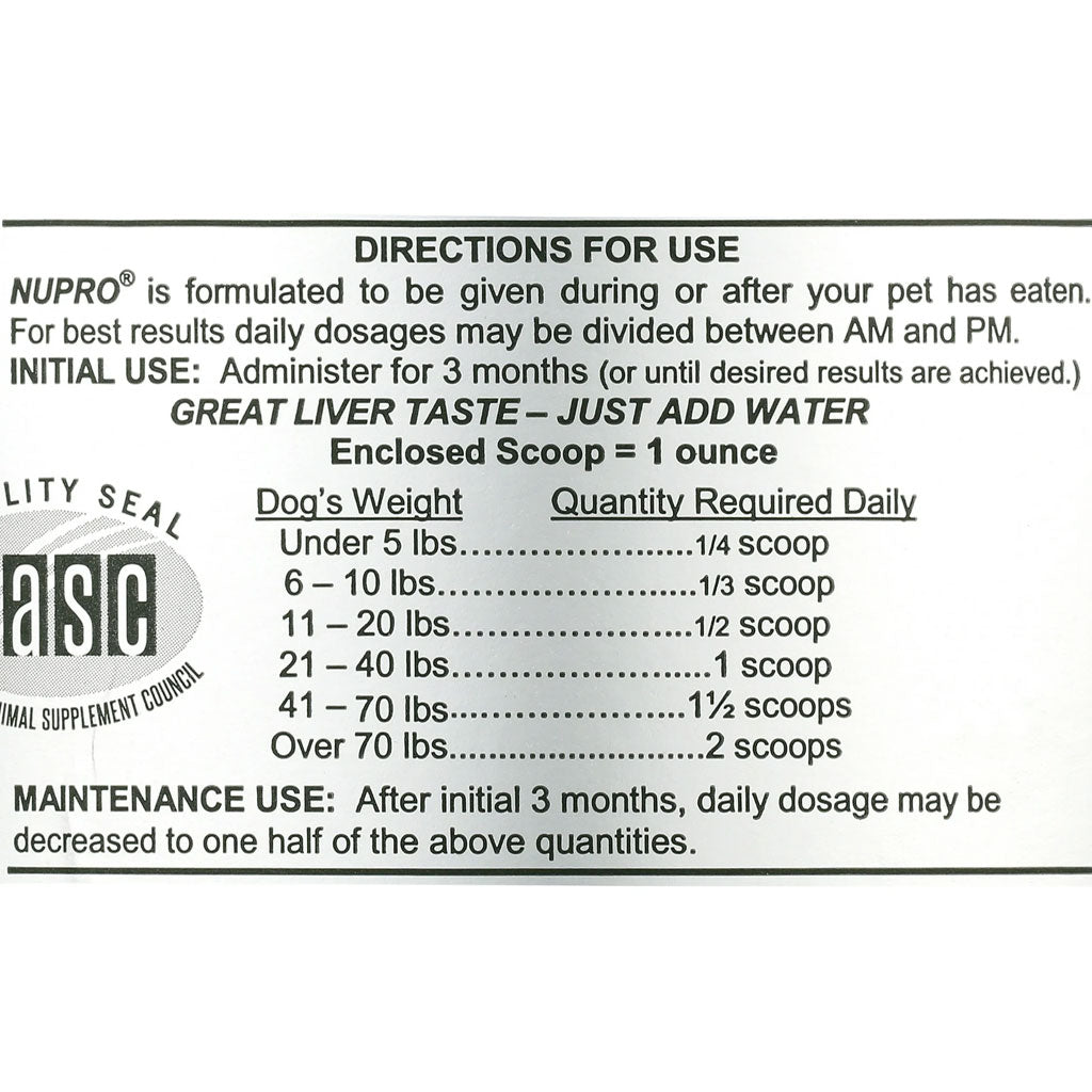 Nupro Silver Dog Joint Support Supplement Immunity