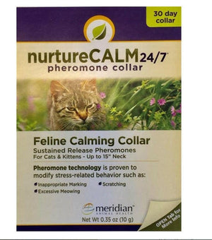 NurtureCALM 24/7 Feline Calming Collar up to 15’’ neck - Cat Supplies 1