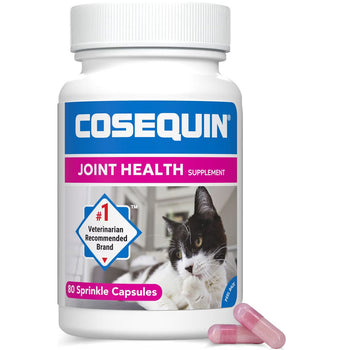 Nutramax Cosequin Joint Health Supplement for Cats - With Glucosamine and Chondroitin 80 Capsules - Cat Supplements &