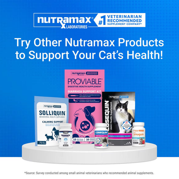 Nutramax Cosequin Joint Health Supplement for Cats - With Glucosamine and Chondroitin 80 Capsules - Cat Supplements &
