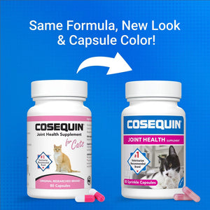Nutramax Cosequin Joint Health Supplement for Cats - With Glucosamine and Chondroitin 80 Capsules - Cat Supplements &