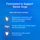 Nutramax Cosequin Senior Joint Health Supplement for Senior Dogs - With Glucosamine Chondroitin Omega-3 for Skin