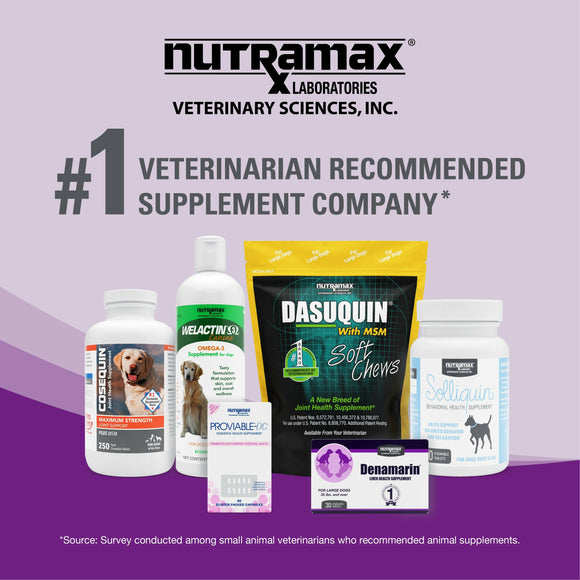 Veterinary Recommended Label on Dasuquin Bottle