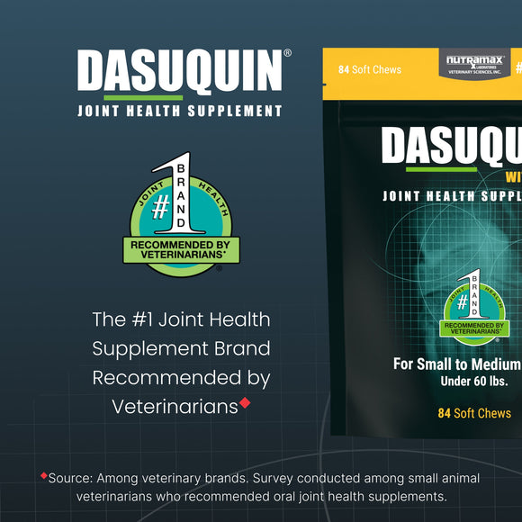 Nutramax Dasuquin Joint Health Supplement for Small to Medium Dogs - With Glucosamine Chondroitin ASU MSM Boswellia