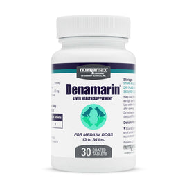 Nutramax Denamarin Liver Health Supplement for Medium Dogs - With S-Adenosylmethionine (SAMe) and Silybin - 1 bottle
