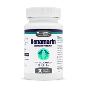 Nutramax Denamarin Liver Health Supplement for Medium Dogs - With S-Adenosylmethionine (SAMe) and Silybin - 1 bottle