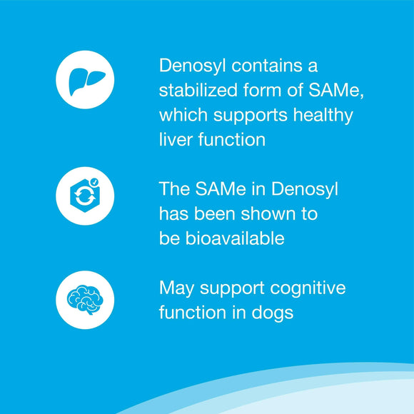 Nutramax Denosyl Liver and Brain Health Supplement for Medium Dogs With S-Adenosylmethionine (SAMe) - Dog Supplements &