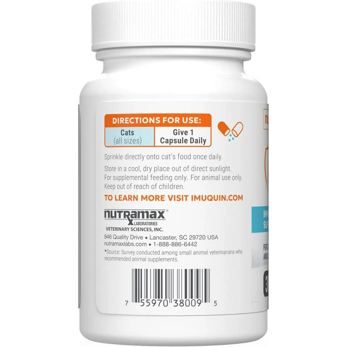 Imuquin Immune Support Health Supplement Powder for Cats