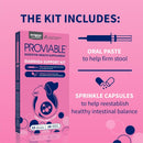 Nutramax Proviable Digestive Health Supplement Kit for Cats And Dogs