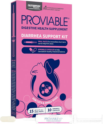 Nutramax Proviable Digestive Health Supplement Kit for Cats And Dogs