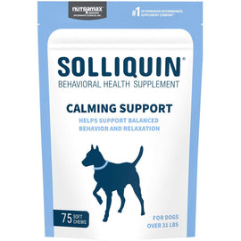 Nutramax Solliquin Calming Behavioral Health Supplement for Large Dogs – 75 Soft Chews - Dog Vitamins & Supplements 1