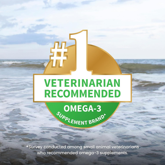 Nutramax Welactin Daily Omega-3 Supplement For Dogs Skin & Coat Health Plus Overall Health 60 Soft Chews - Dog