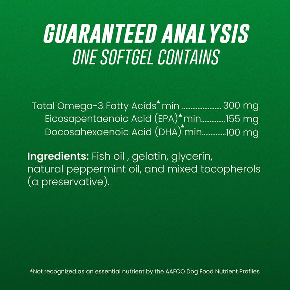 Nutramax Welactin Omega-3 Fish Oil Skin and Coat Health Supplement for Dogs 120 Softgels - Dog Supplements & Vitamins 9