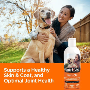 Nutri-Vet Fish Oil Liquid Supplement for Dogs (12 oz)
