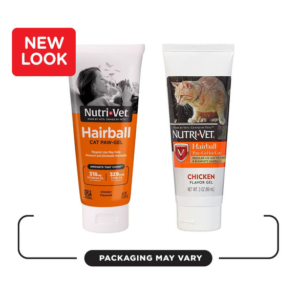 Nutri-Vet Hairball Cat Paw-Gel Chicken Flavor 3-oz - Cat Grooming 7