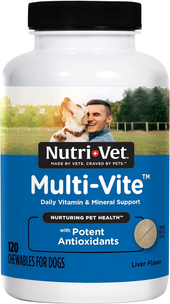 Nutri-Vet Multi-Vite Chewable Tablets for Dogs - 120 chewable tablets - Dog Supplements & Vitamins 9