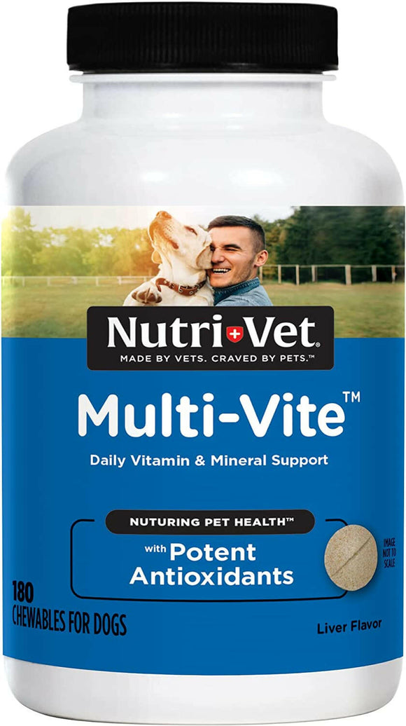 Nutri-Vet Multi-Vite Chewable Tablets for Dogs - 180 chewable tablets - Dog Supplements & Vitamins 1