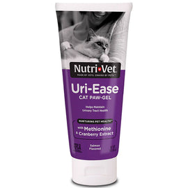 Nutri-Vet Uri-Ease Cat Paw-gel Urinary Supplement Salmon Flavored 3-oz - Cat Digestive & Probiotics Supplements 1
