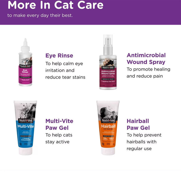 Nutri-Vet Uri-Ease Cat Paw-gel Urinary Supplement Salmon Flavored 3-oz - Cat Digestive & Probiotics Supplements 6