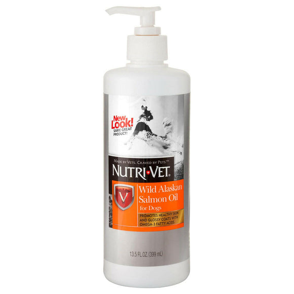 Nutri-Vet Wild Alaskan Salmon Oil for Dogs (13.5 oz)
