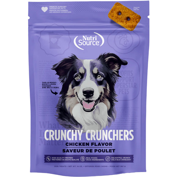 NutriSource Crunchy Crunchers Chicken Dog Biscuits (14 oz)