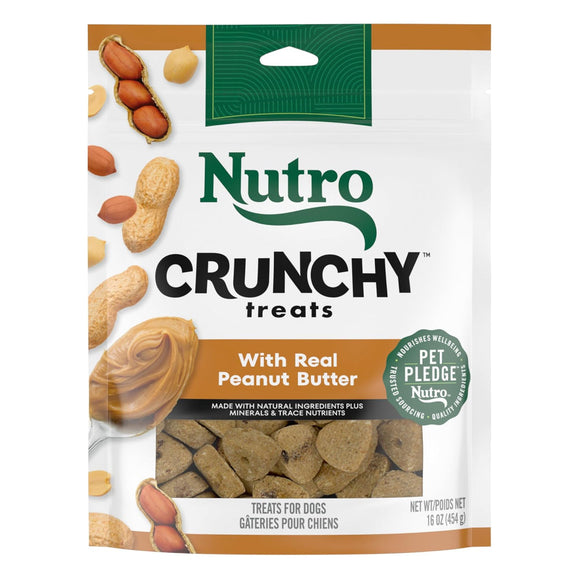 Nutro Crunchy Biscuits with Real Peanut Butter Treats For Dog