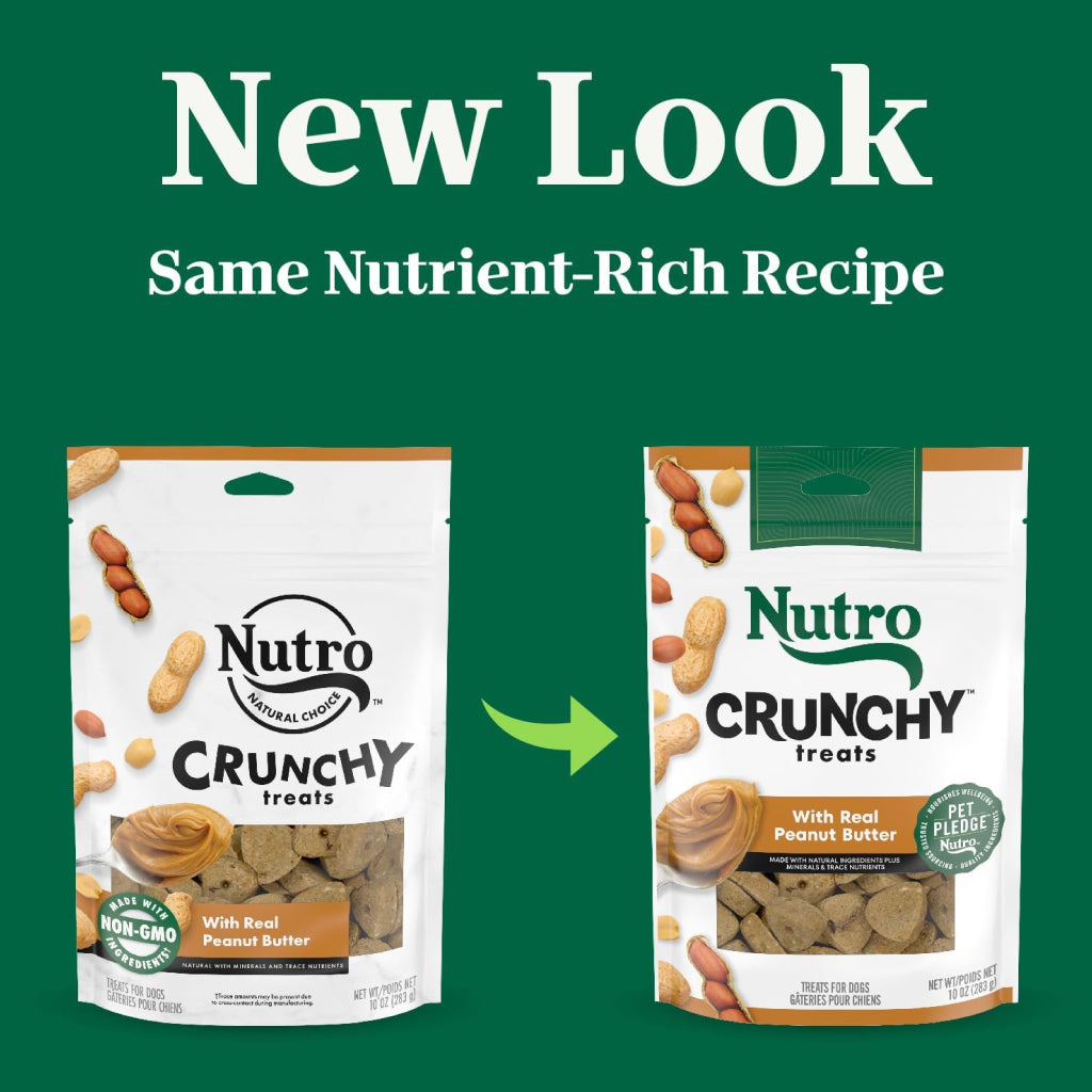 Nutro Crunchy Biscuits with Real Peanut Butter Treats For